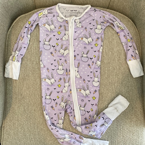 Little Sleepies Other - Little Sleepies Bamboo Zippy| Lavender Bunnies